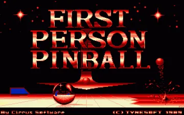 First Person Pinball screen shot title